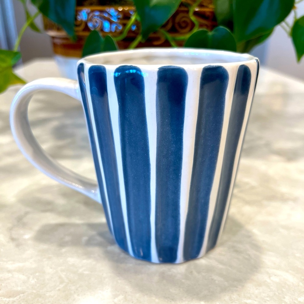 Starbucks Blue and White Striped 13oz Mug
